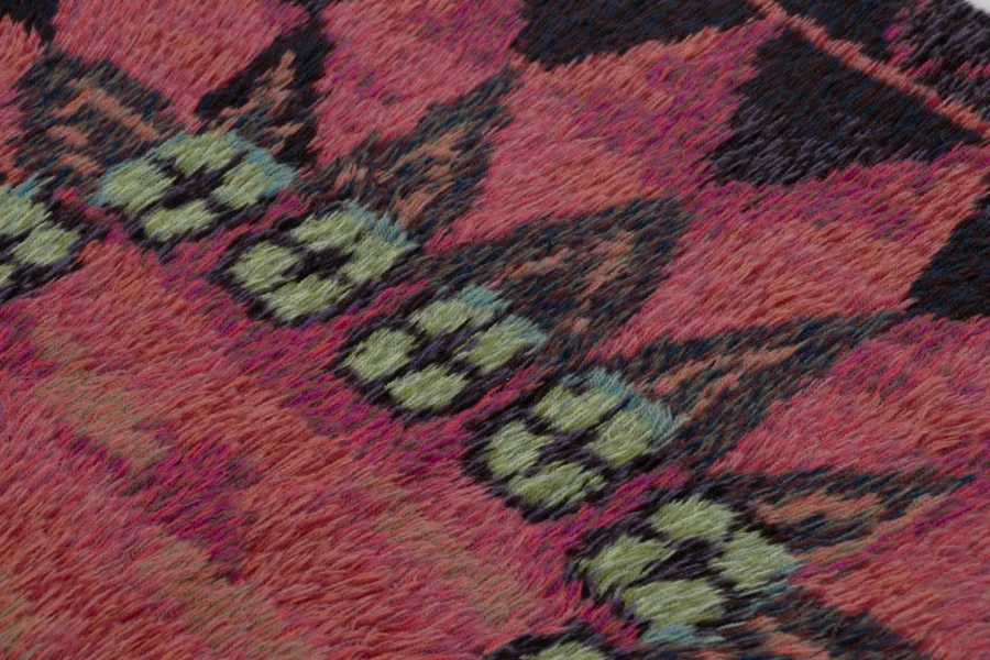 Vintage Swedish Rya Rug