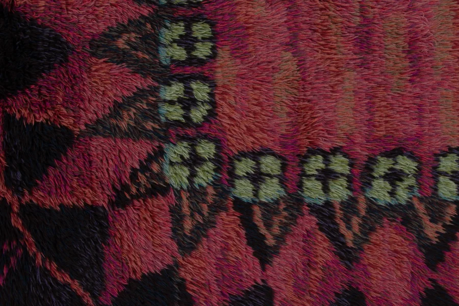 Vintage Swedish Rya Rug