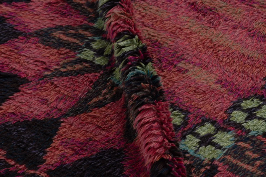 Vintage Swedish Rya Rug