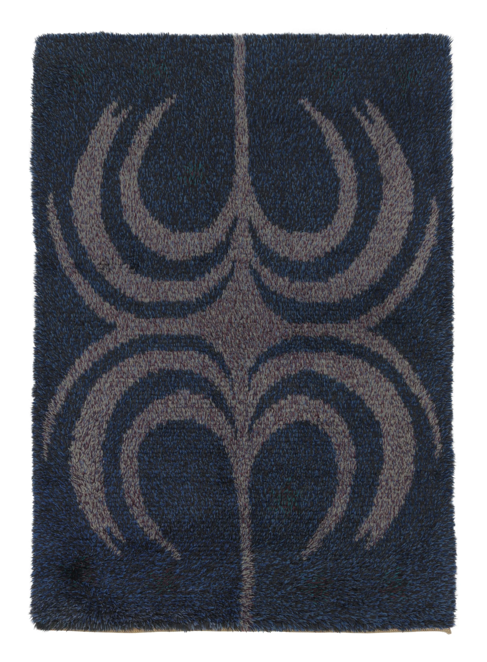 Vintage Swedish Rya Rug