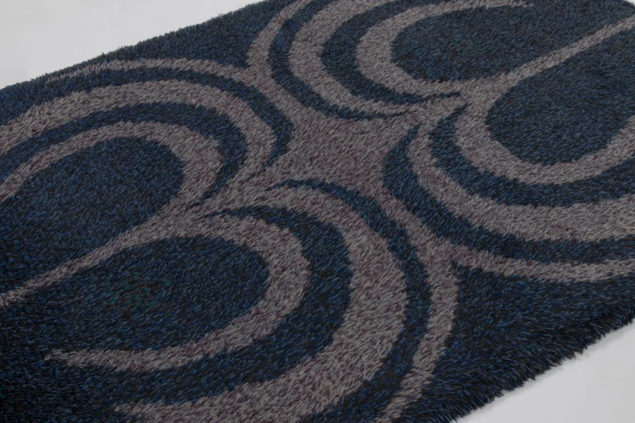 Vintage Swedish Rya Rug