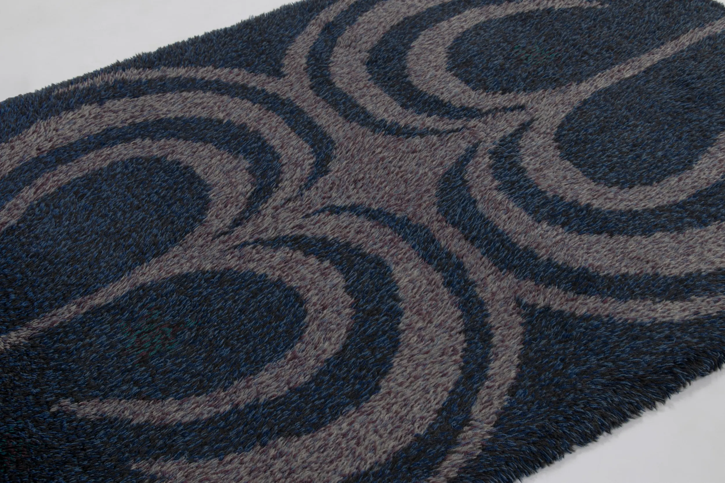 Vintage Swedish Rya Rug