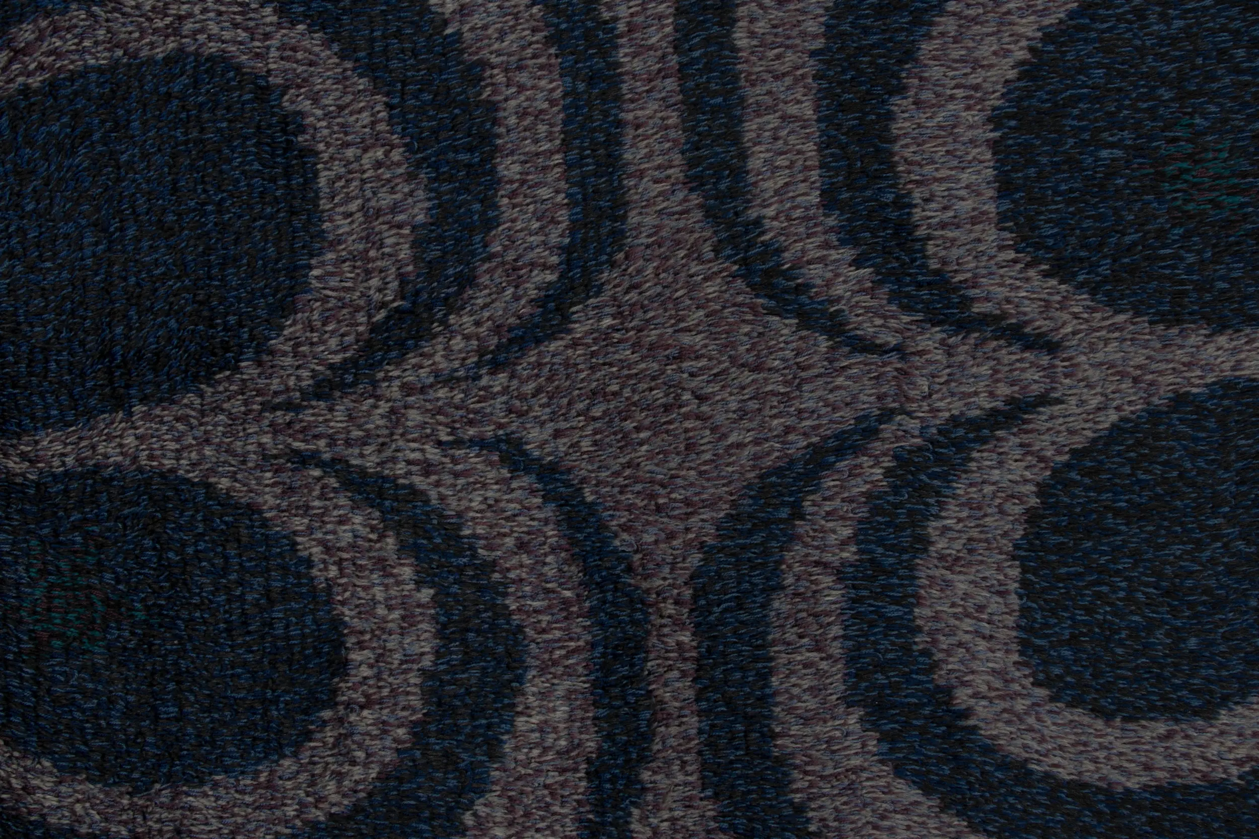 Vintage Swedish Rya Rug