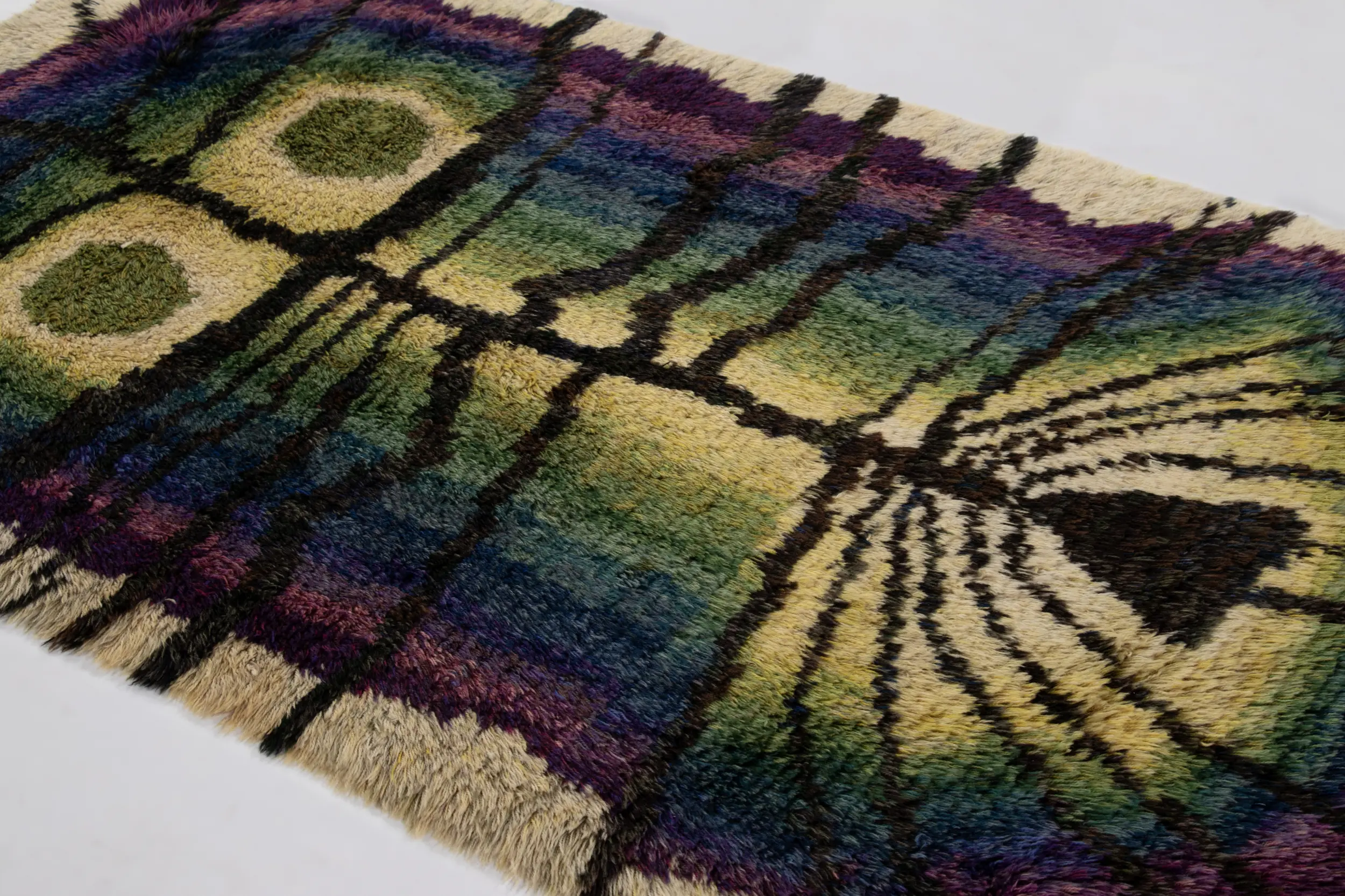 Vintage Swedish Rya Rug