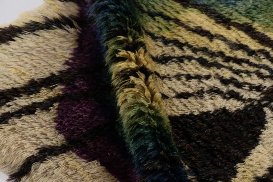 Vintage Swedish Rya Rug