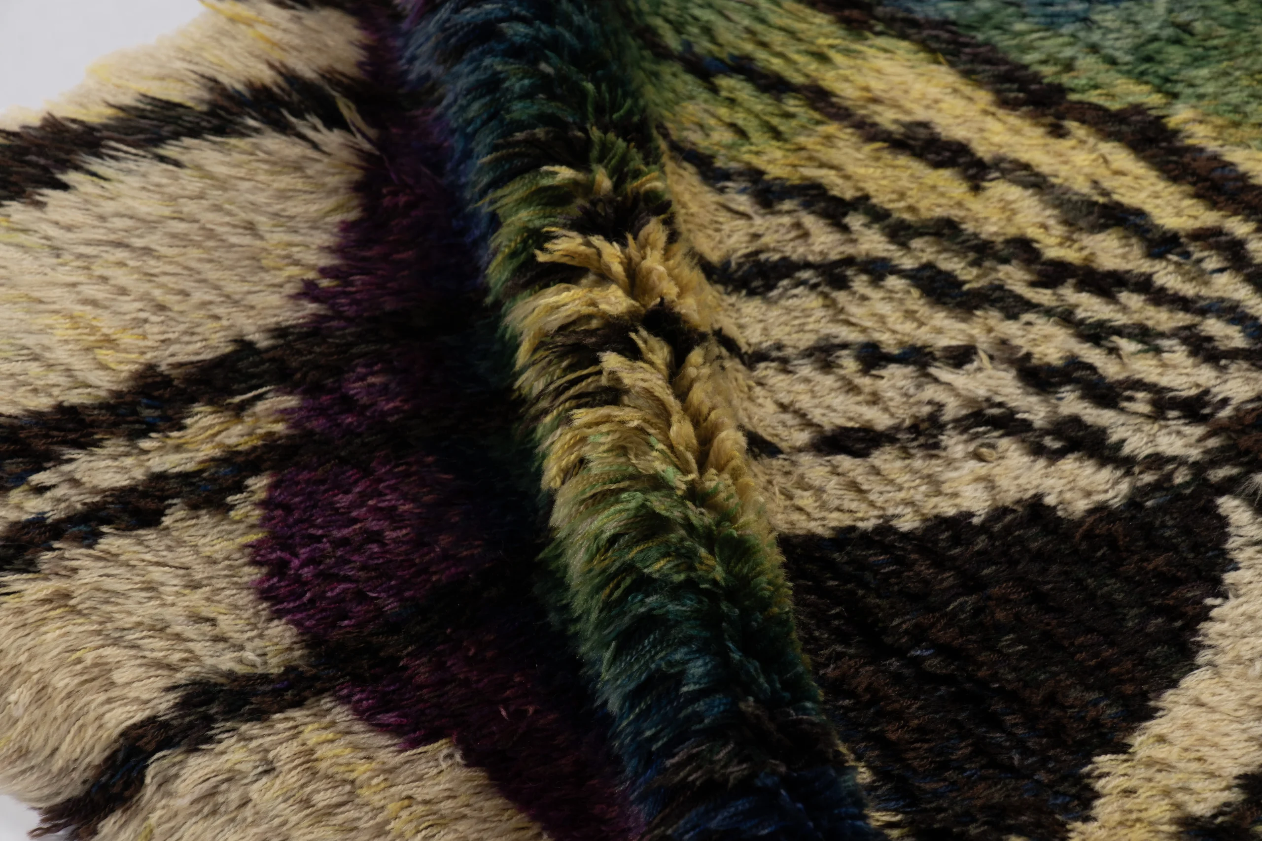 Vintage Swedish Rya Rug