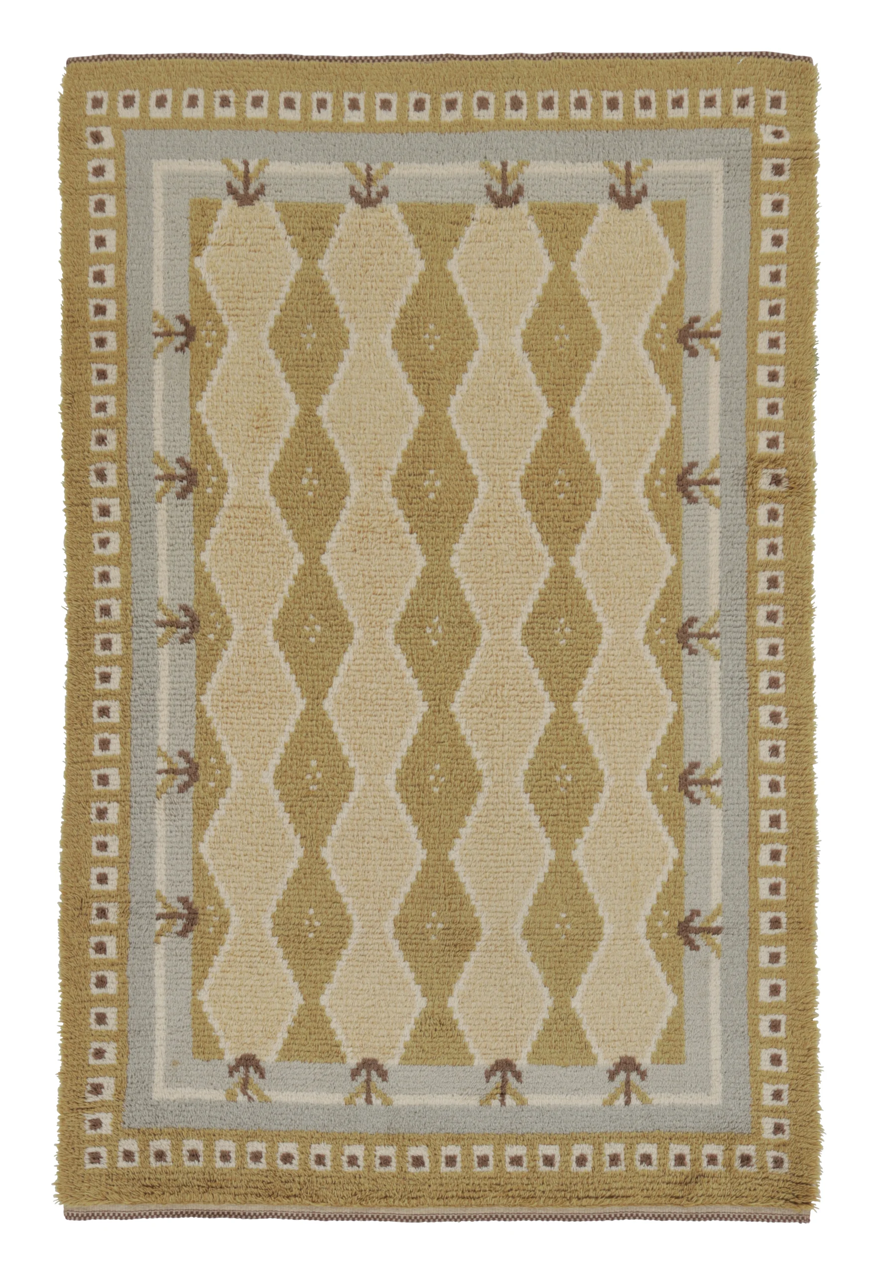 Vintage Swedish Rya Rug