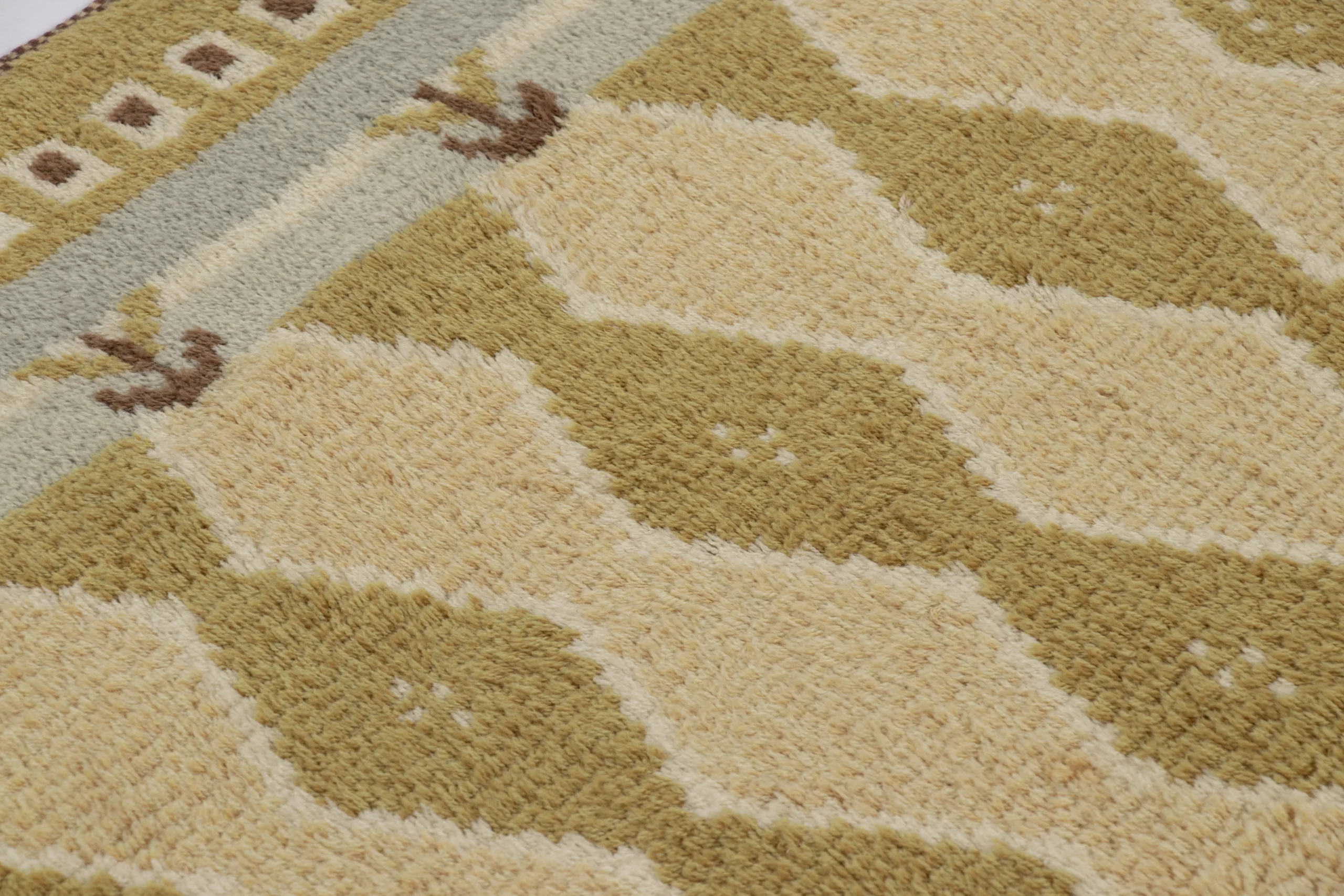 Vintage Swedish Rya Rug