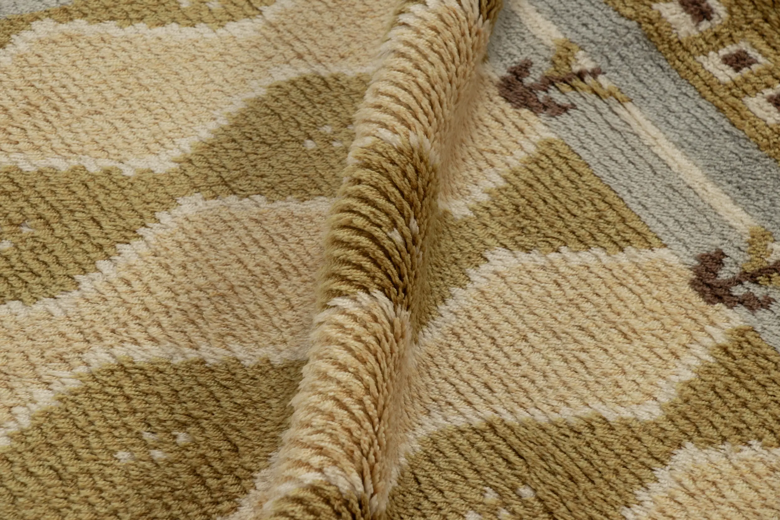 Vintage Swedish Rya Rug