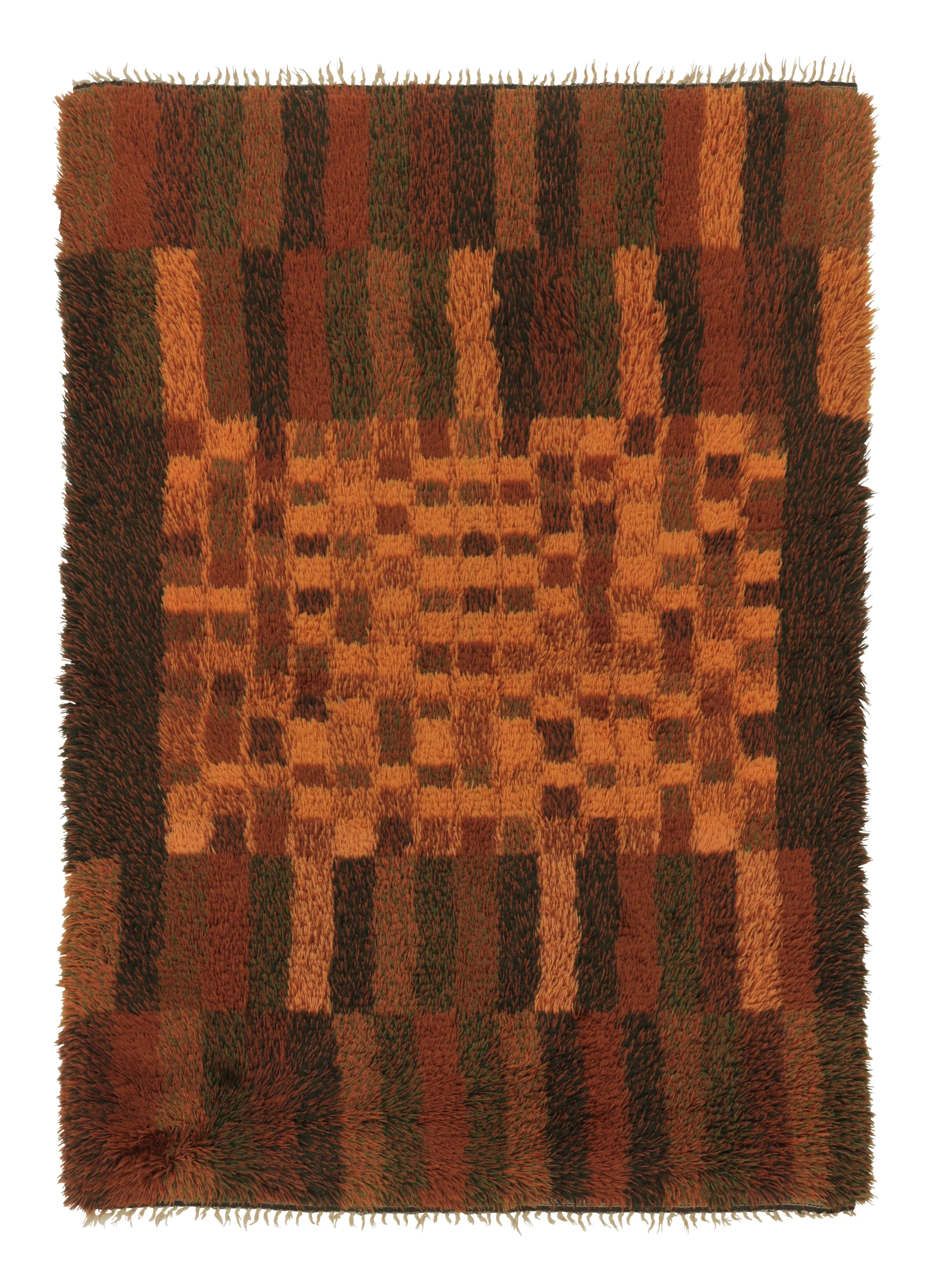 Vintage Swedish Rya Rug