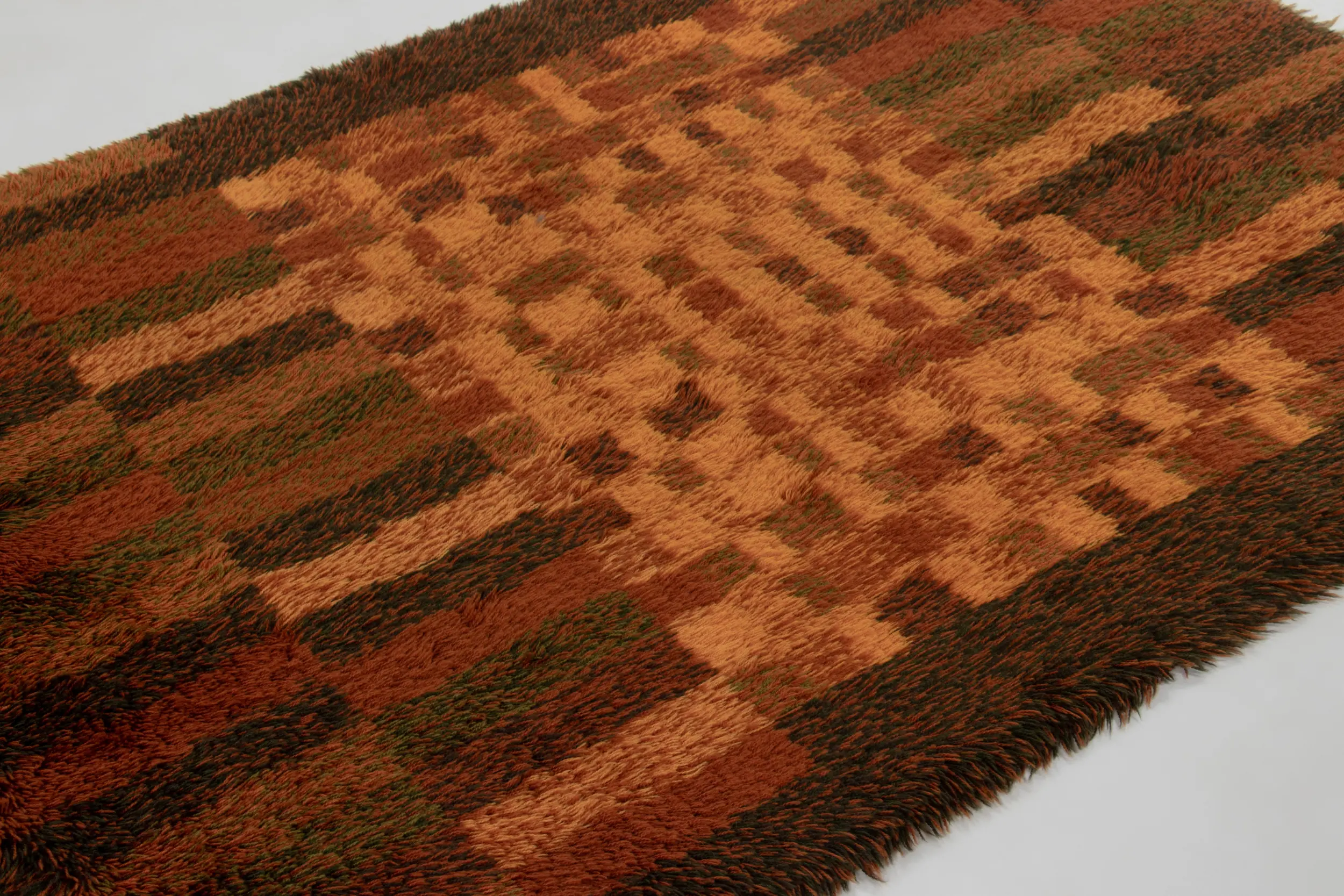 Vintage Swedish Rya Rug