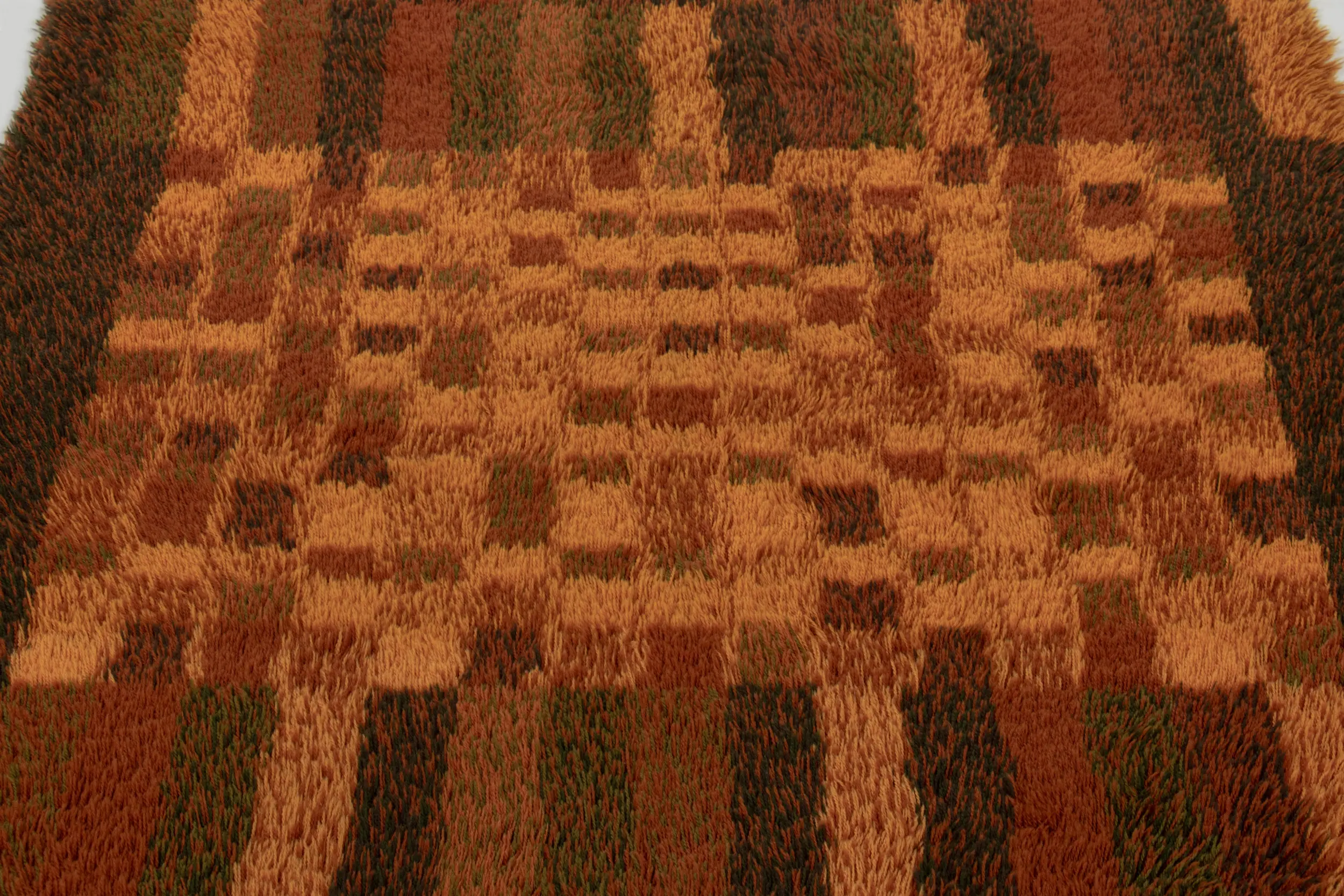 Vintage Swedish Rya Rug
