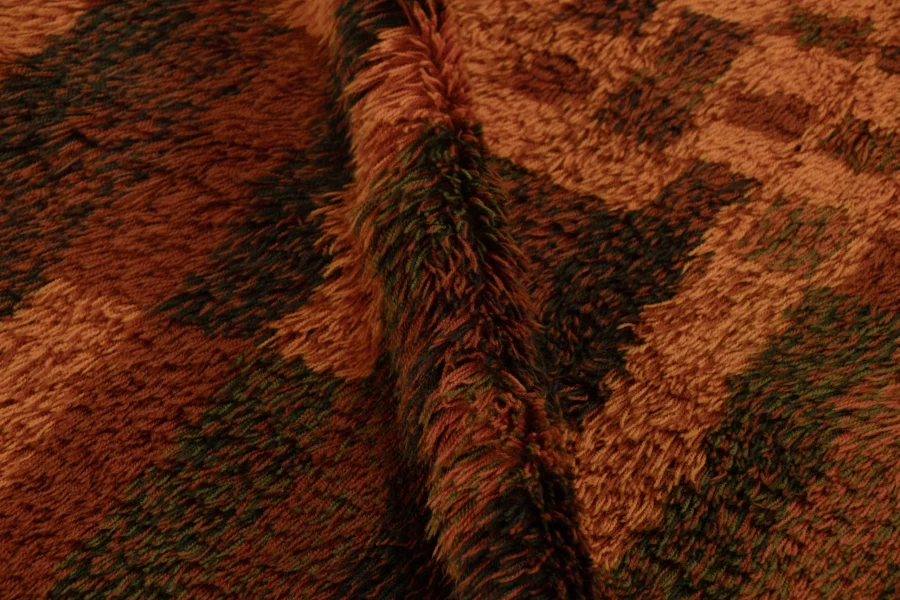 Vintage Swedish Rya Rug