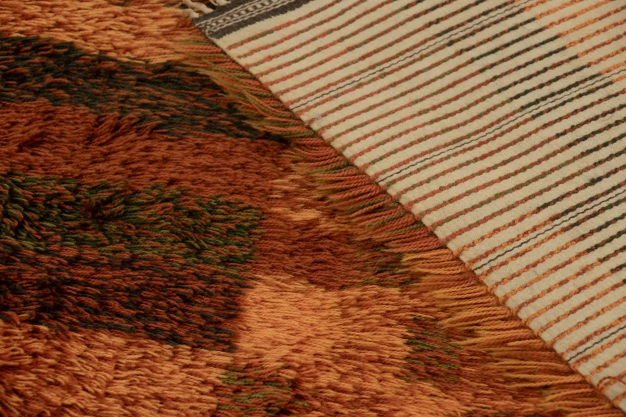 Vintage Swedish Rya Rug