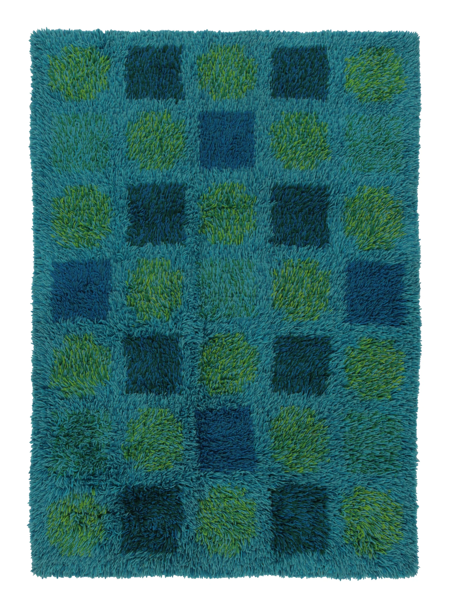 Vintage Swedish Rya Rug