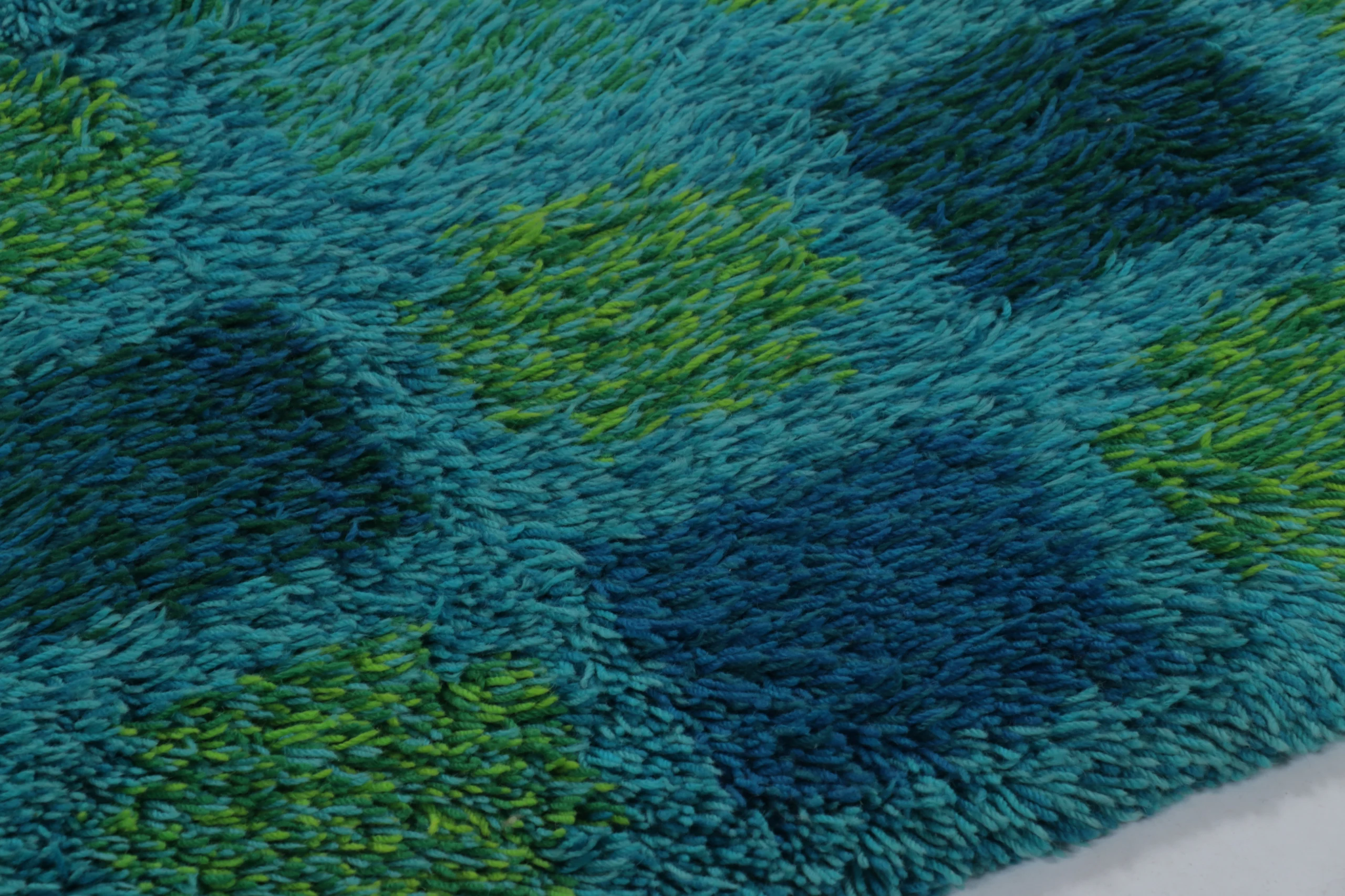 Vintage Swedish Rya Rug