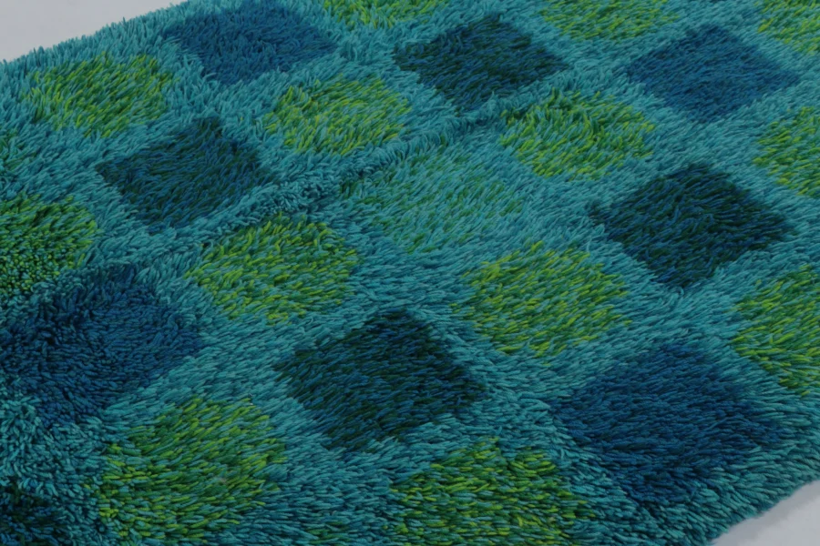 Vintage Swedish Rya Rug