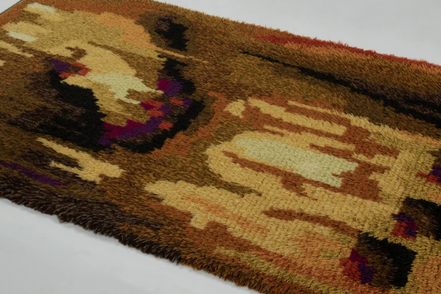 Vintage Swedish Rya Rug