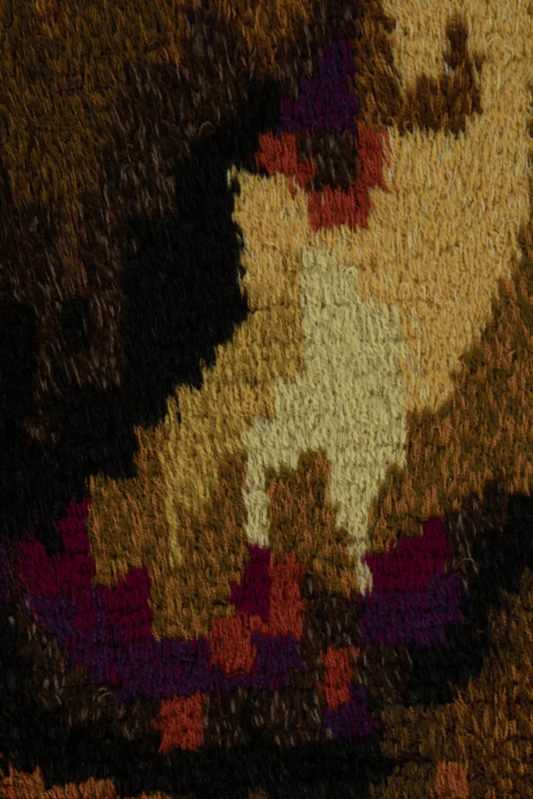 Vintage Swedish Rya Rug