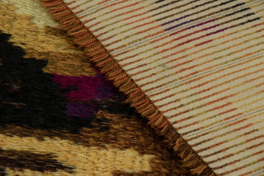 Vintage Swedish Rya Rug
