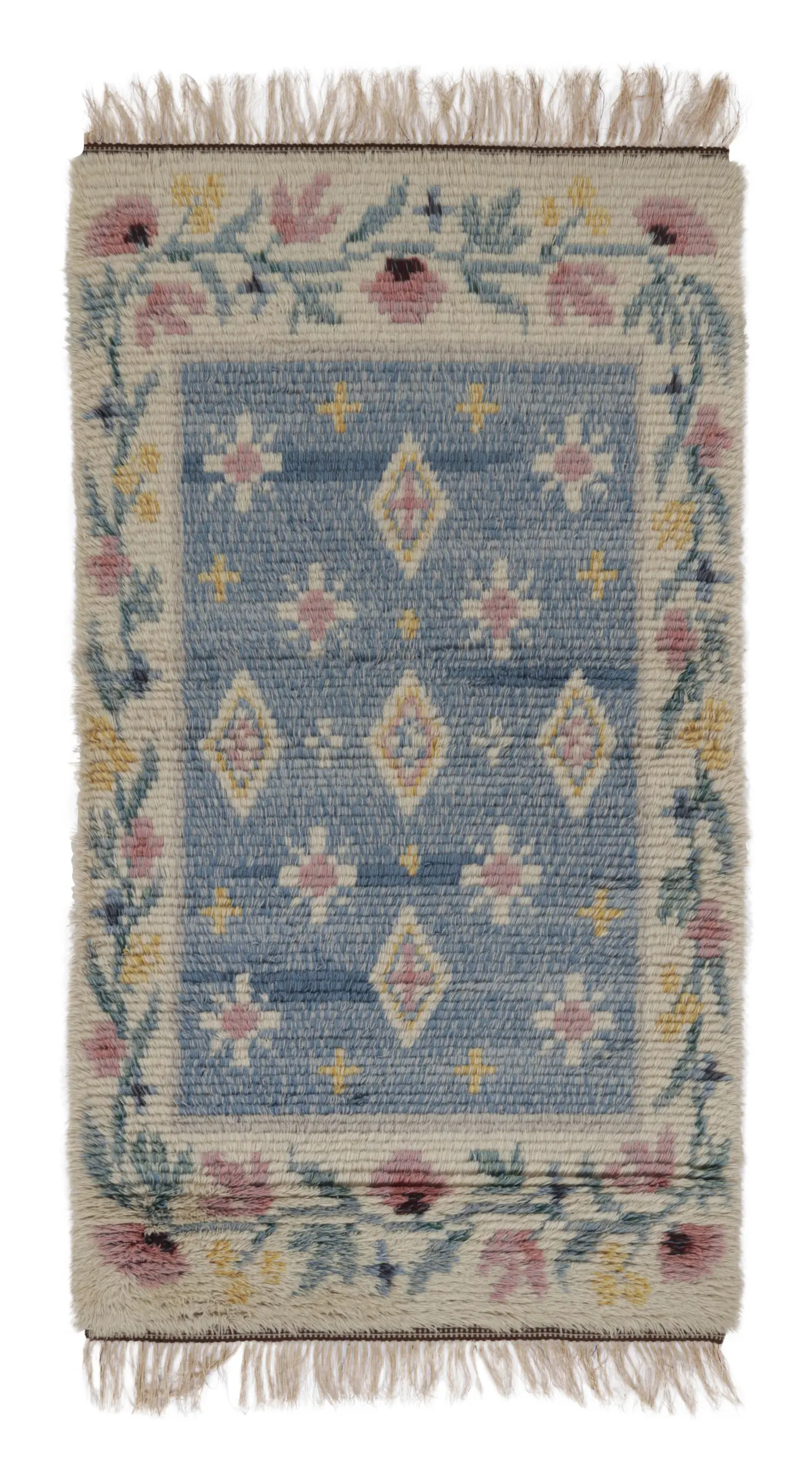 Vintage Swedish Floral Runner