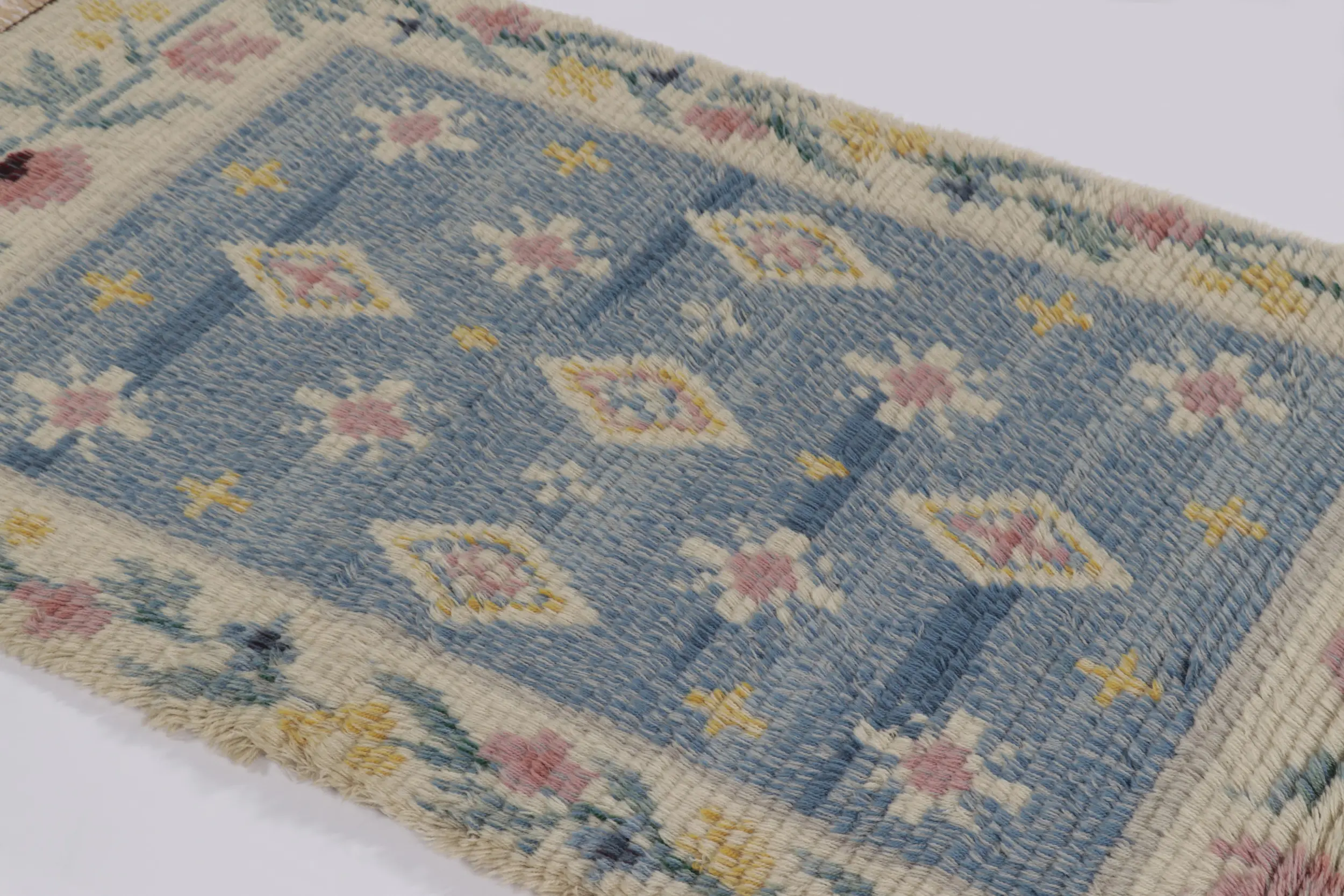 Vintage Swedish Floral Runner