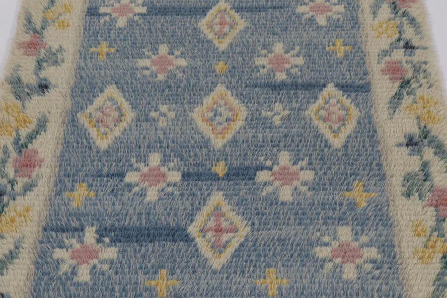 Vintage Swedish Floral Runner