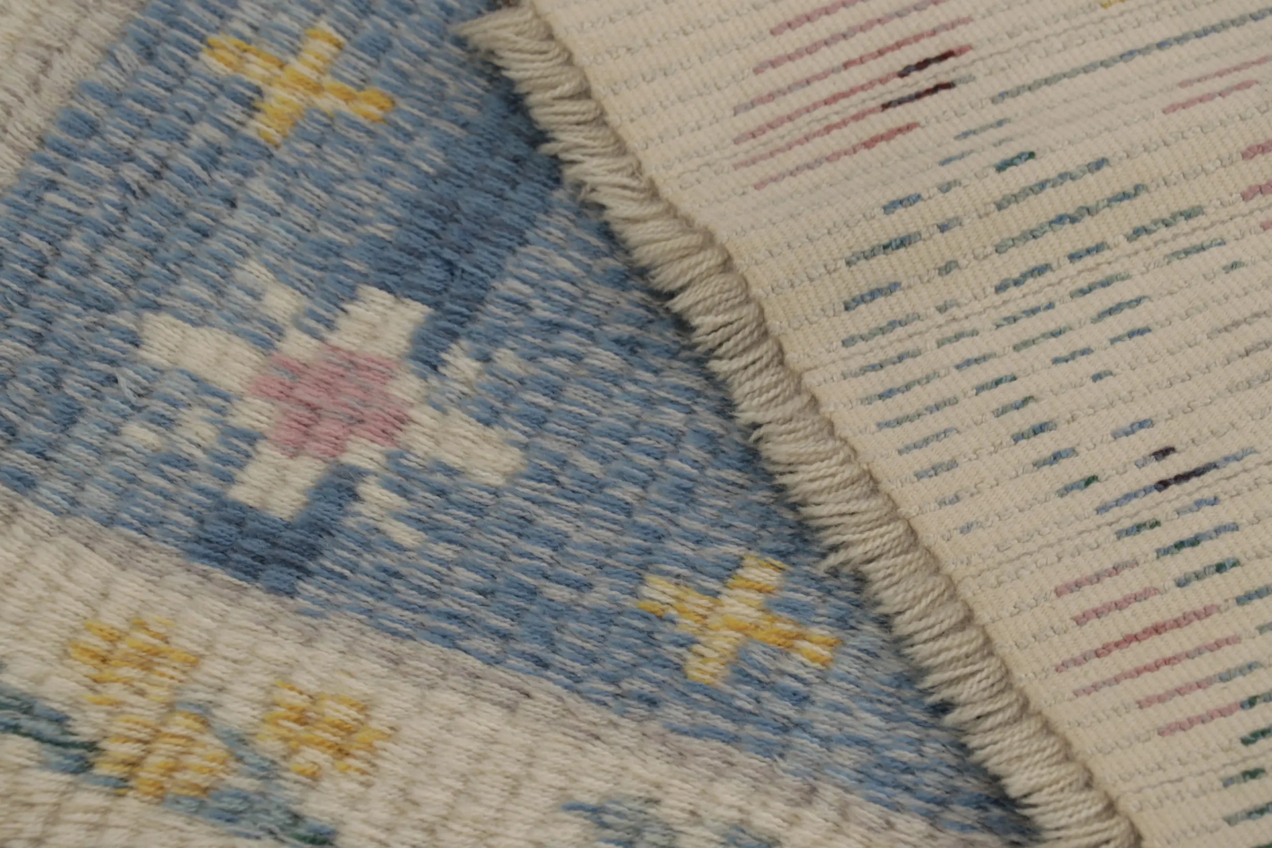 Vintage Swedish Floral Runner