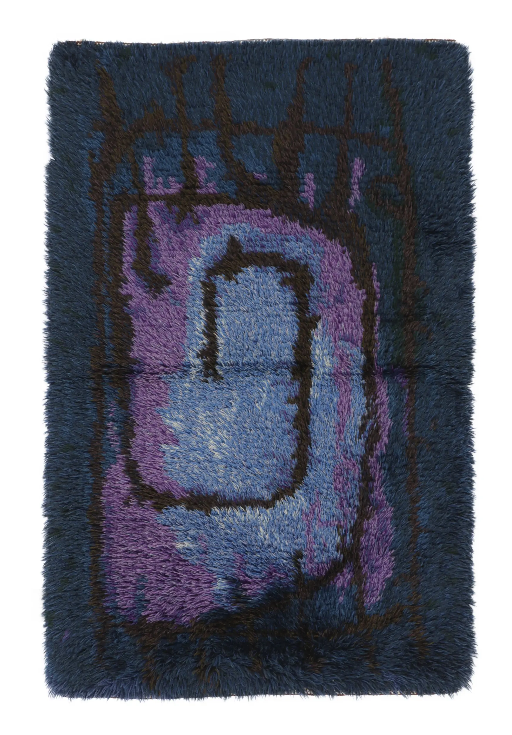 Vintage Swedish Abstract Rug