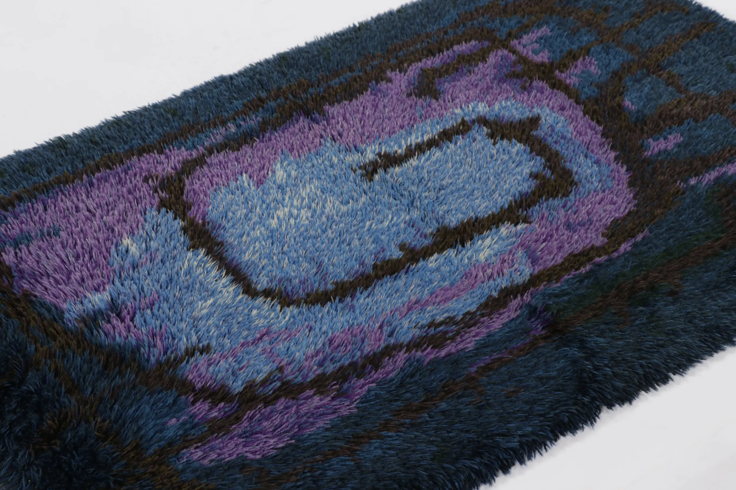 Vintage Swedish Abstract Rug