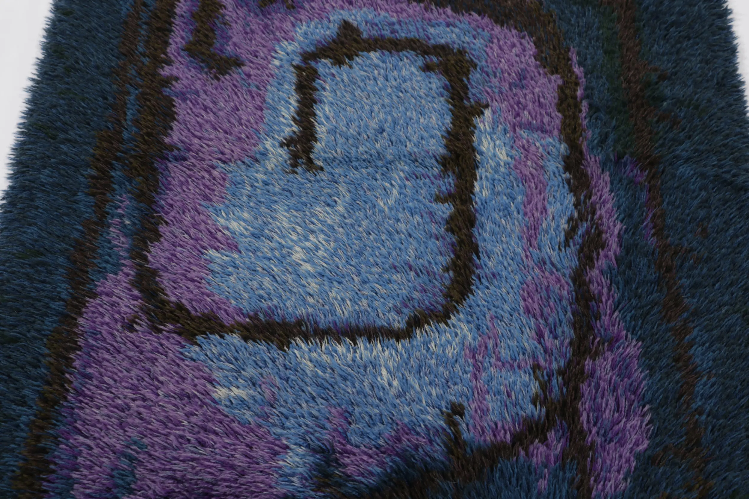 Vintage Swedish Abstract Rug