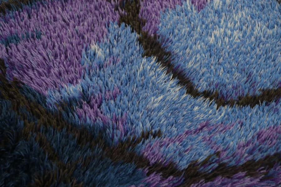 Vintage Swedish Abstract Rug