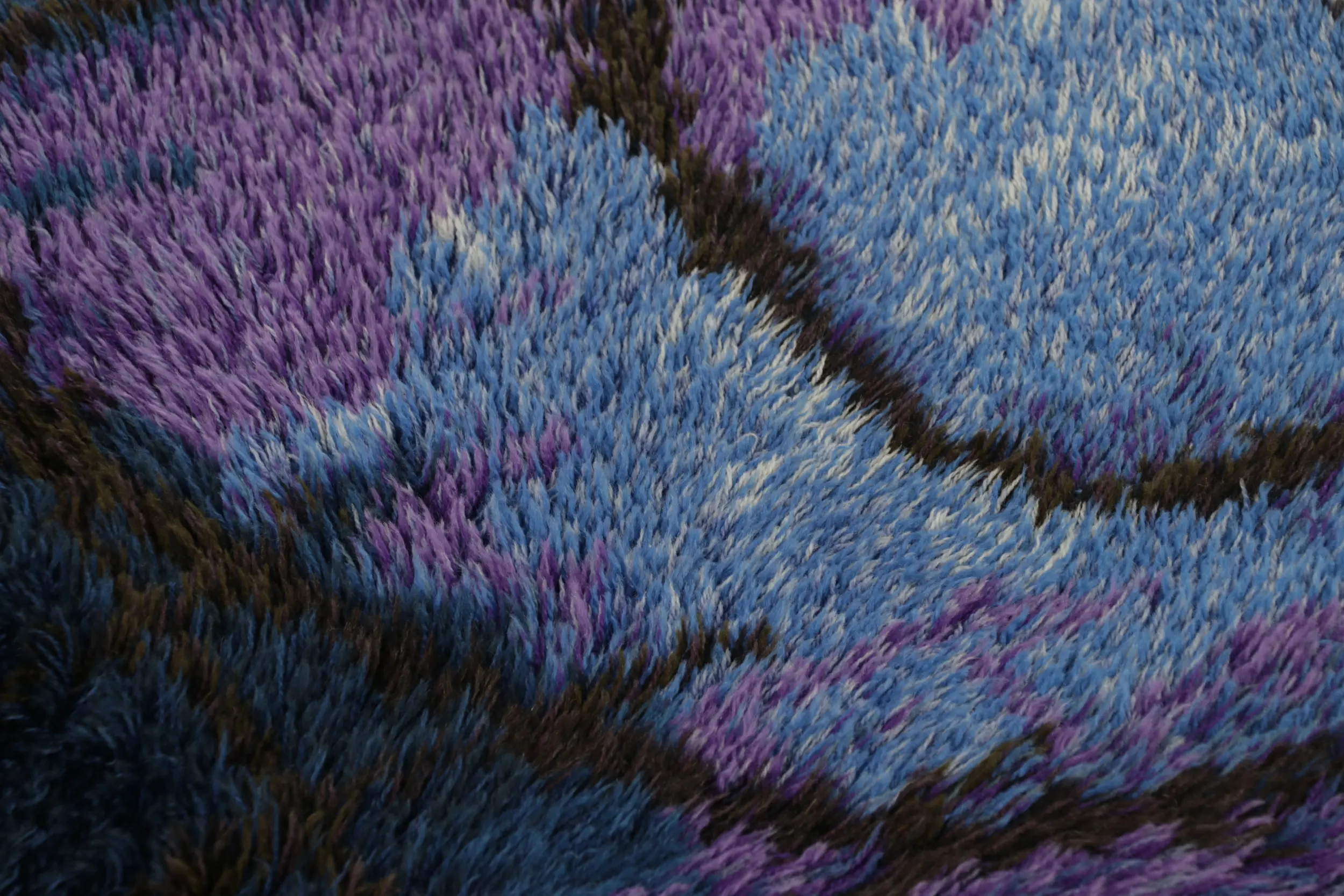 Vintage Swedish Abstract Rug