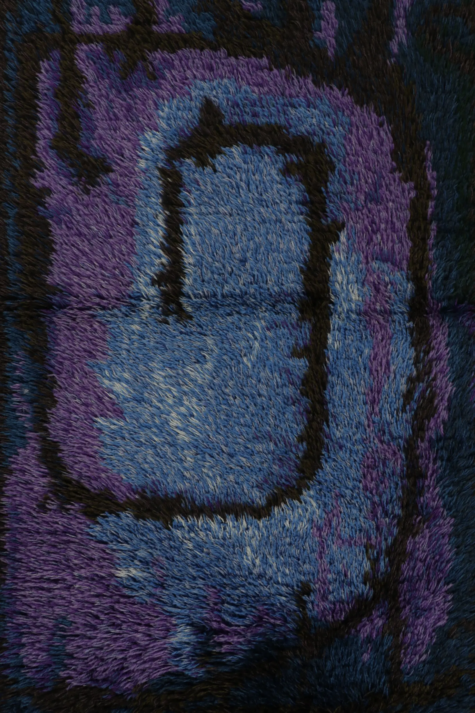 Vintage Swedish Abstract Rug