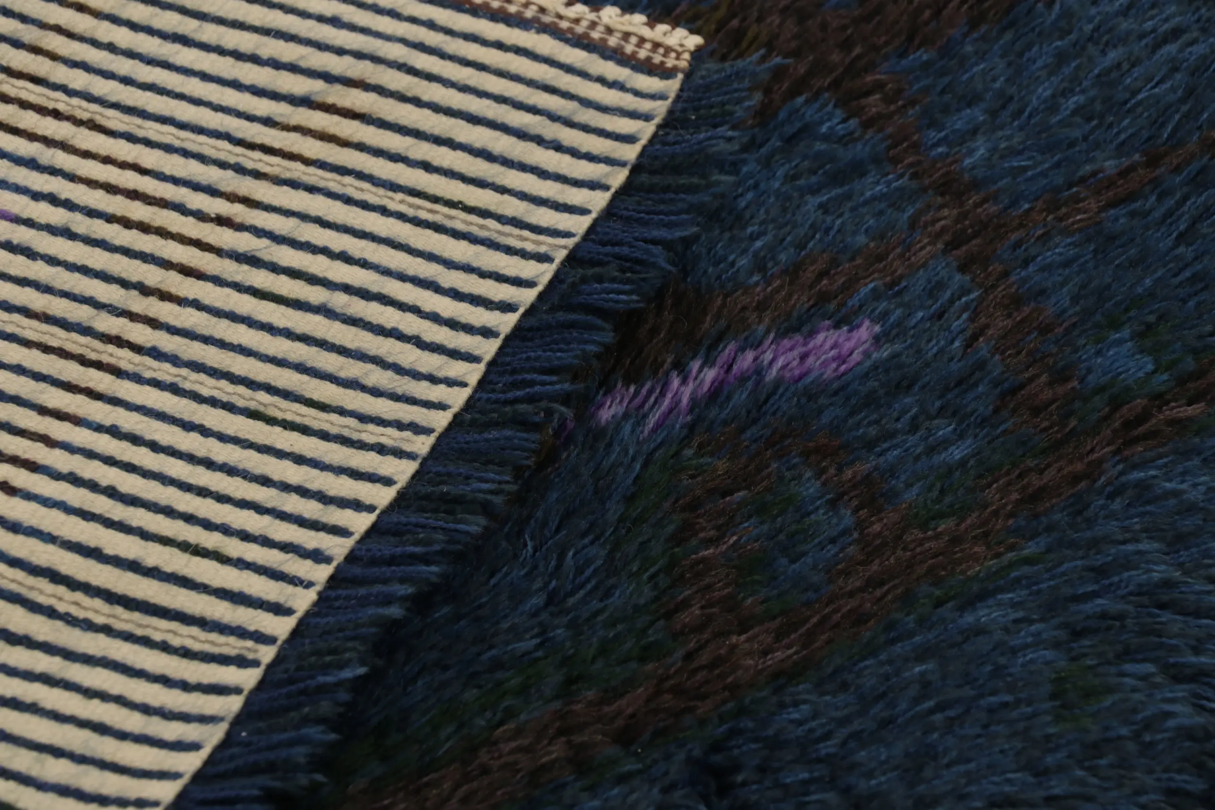 Vintage Swedish Abstract Rug