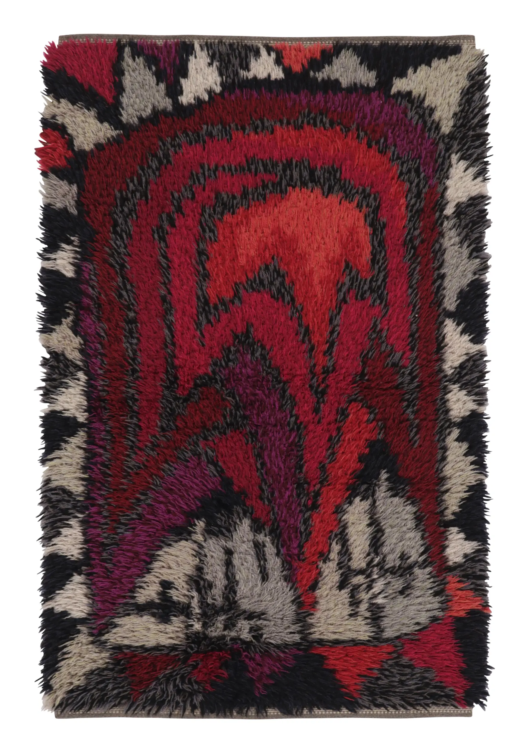 Vintage Swedish Abstract Rug
