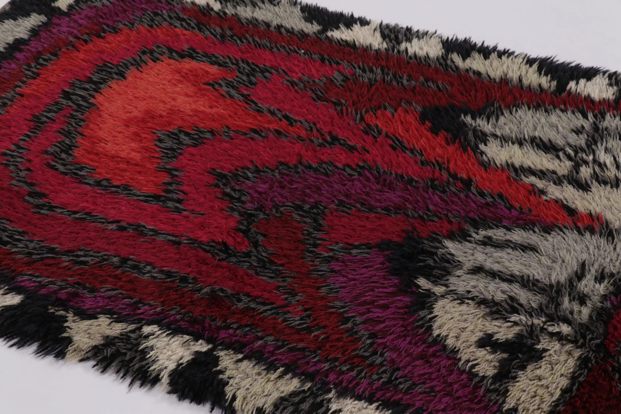 Vintage Swedish Abstract Rug