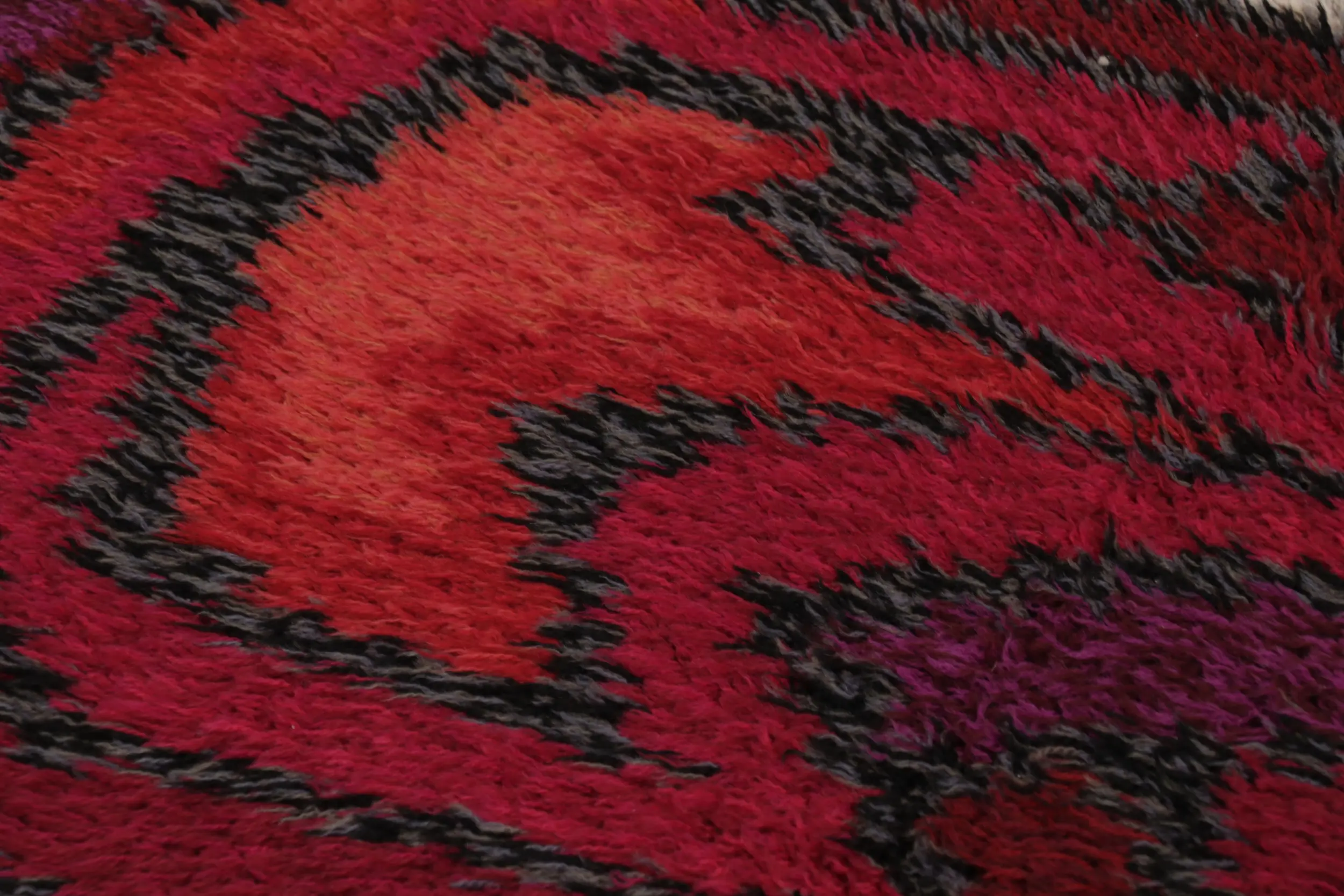 Vintage Swedish Abstract Rug