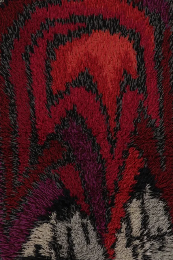 Vintage Swedish Abstract Rug