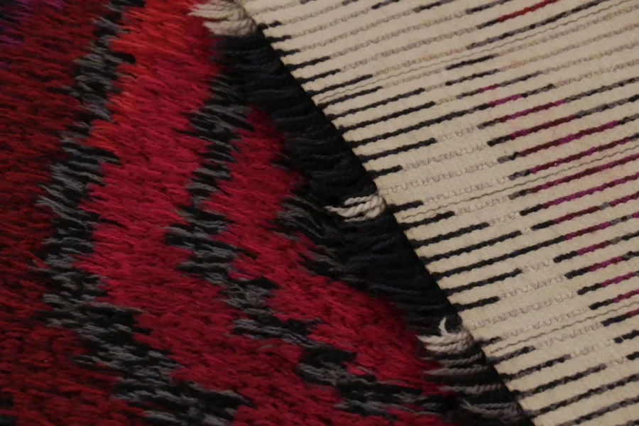 Vintage Swedish Abstract Rug