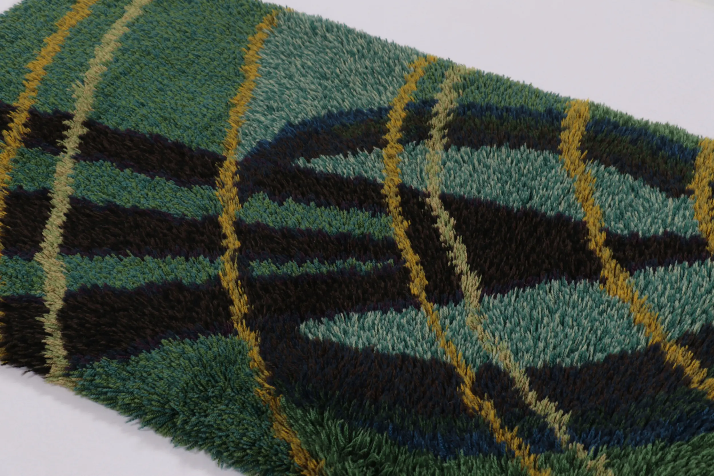 Vintage Swedish Geometric Runner