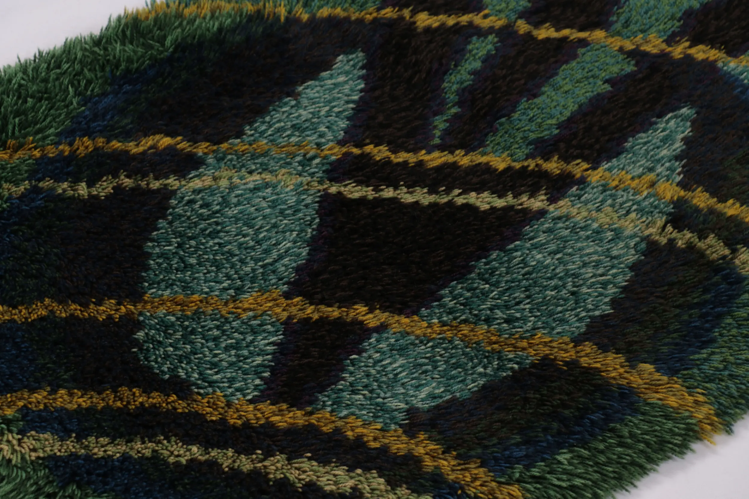 Vintage Swedish Geometric Runner