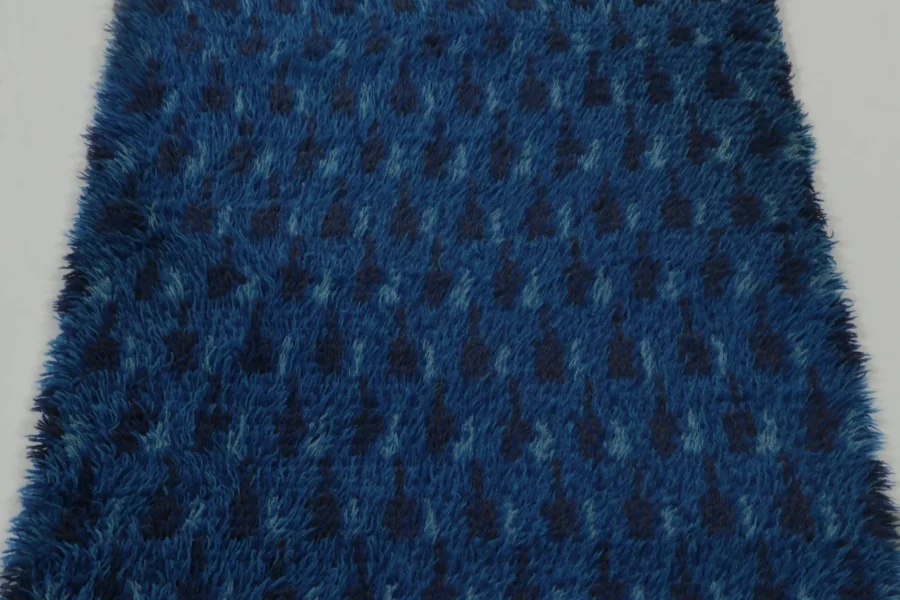 Vintage Swedish Geometric Rug