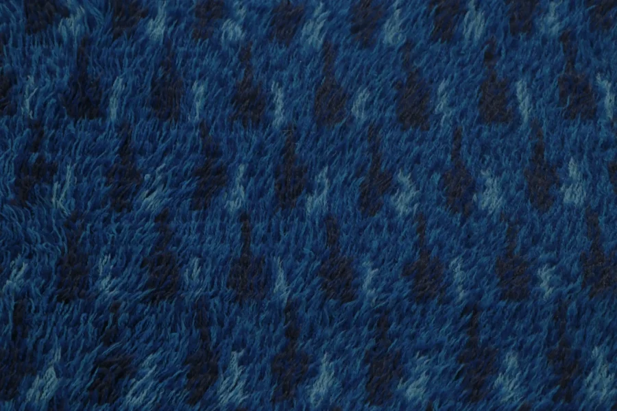 Vintage Swedish Geometric Rug