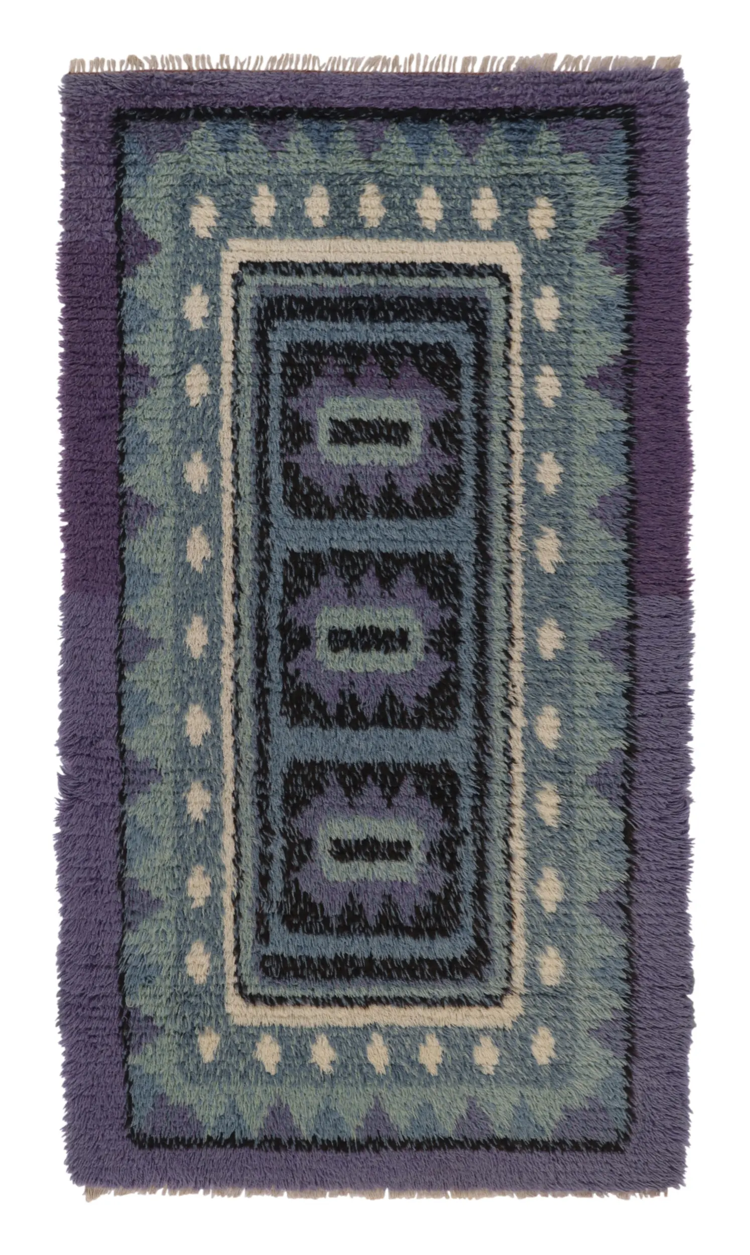 Vintage Swedish Geometric Runner