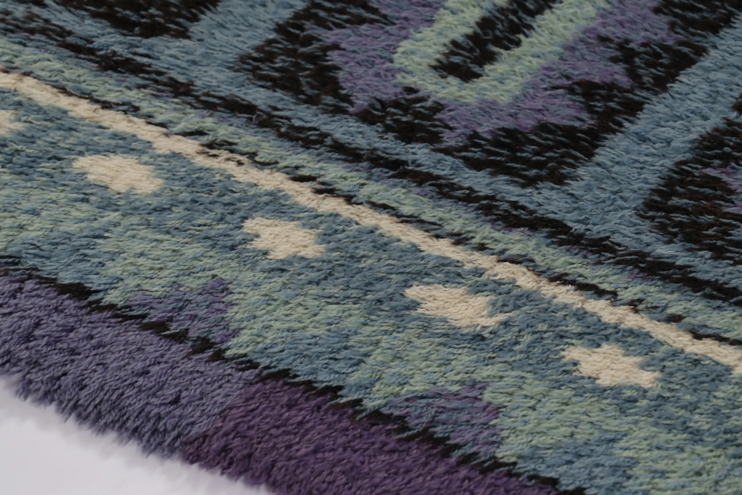 Vintage Swedish Geometric Runner
