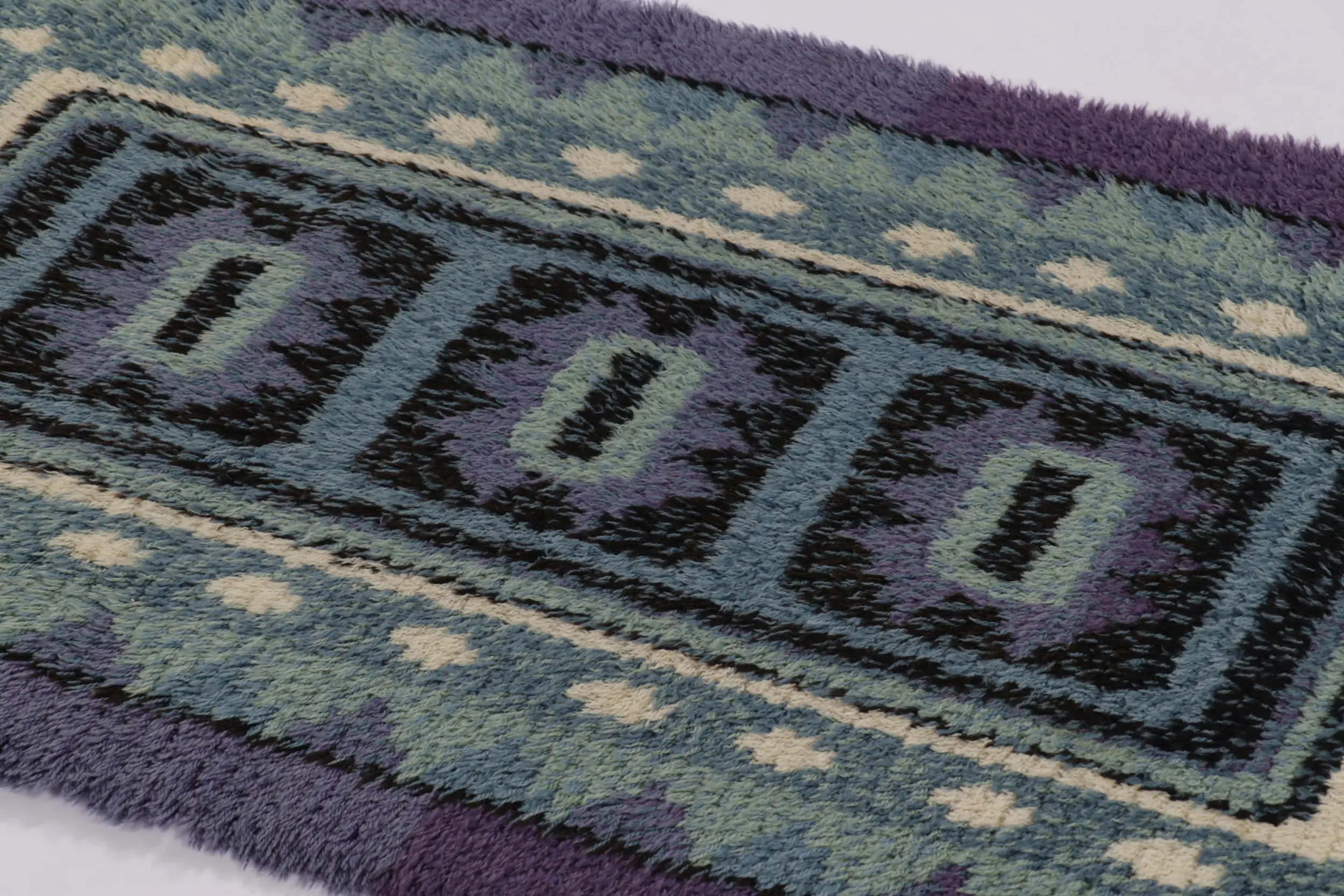 Vintage Swedish Geometric Runner