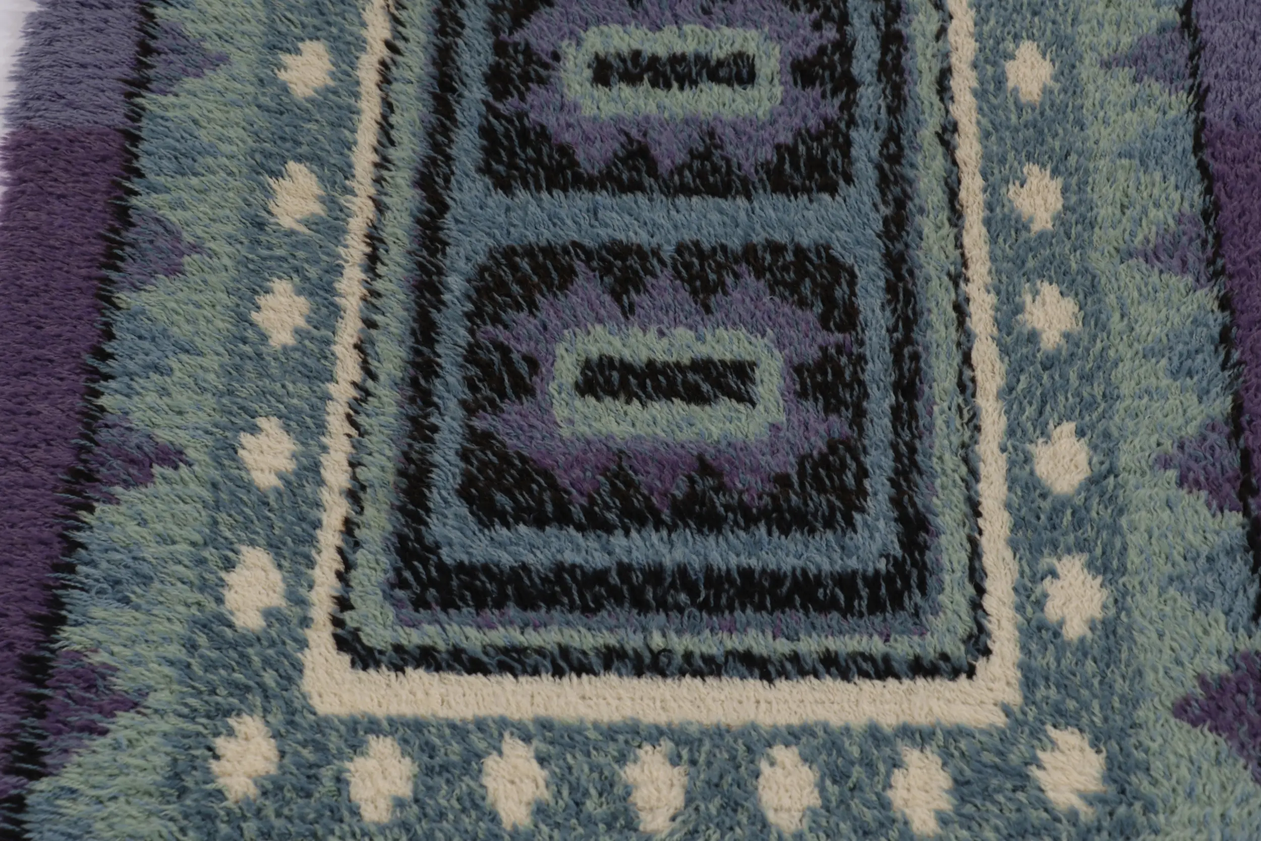 Vintage Swedish Geometric Runner