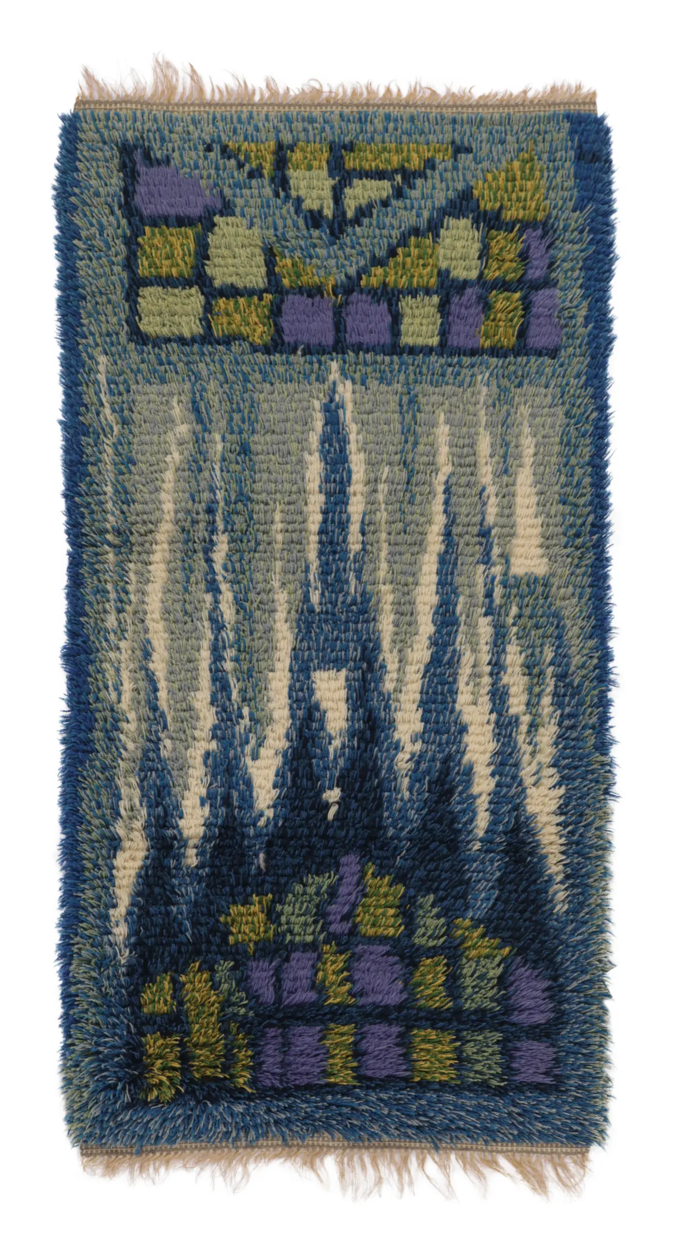 Vintage Swedish Abstract Runner