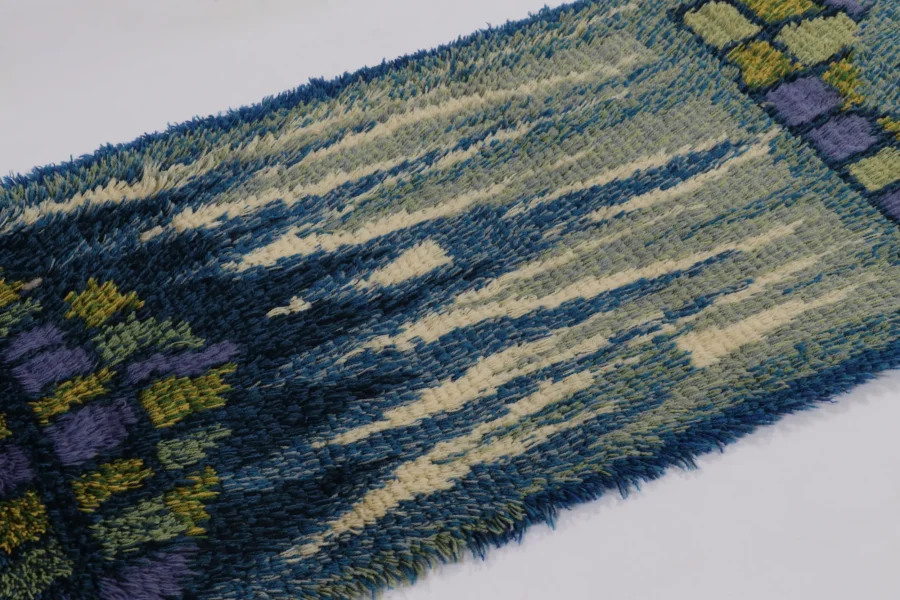 Vintage Swedish Abstract Runner
